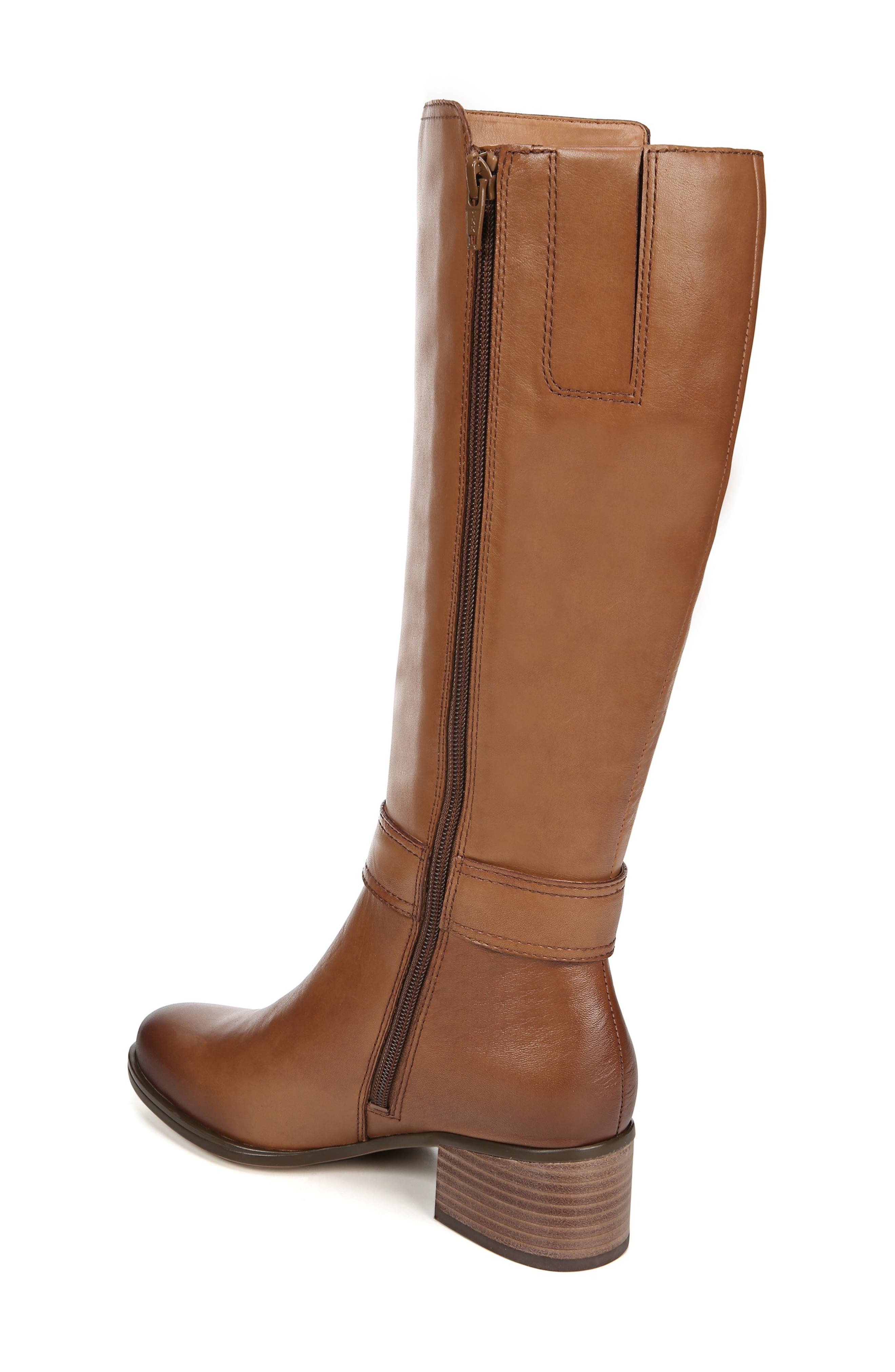 Daelynn Tall Boot, Alternate, color, LIGHT MAPLE LEATHER