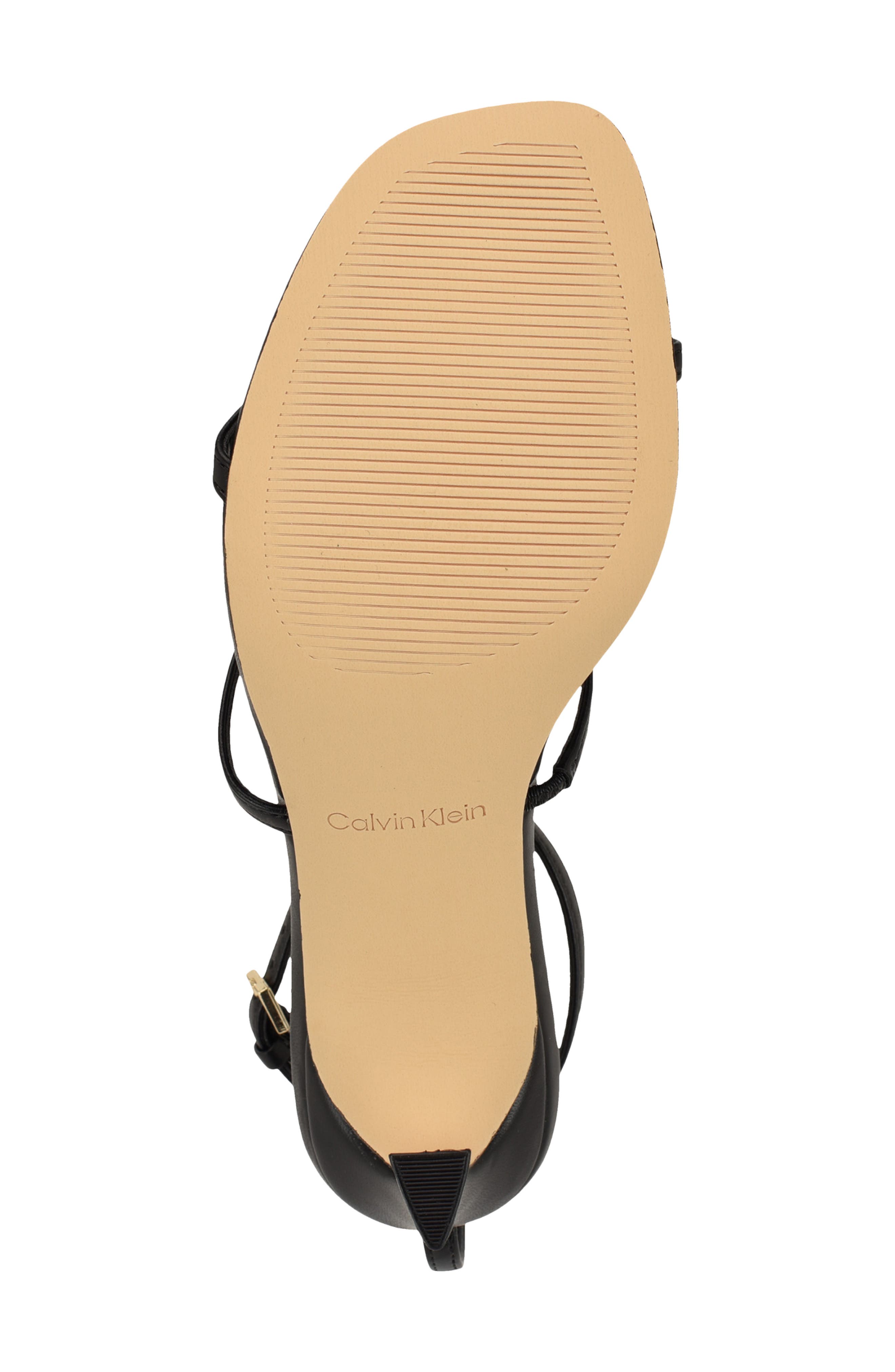 Calvin Klein Pelara Ankle Strap Sandal, Alternate, color, Black