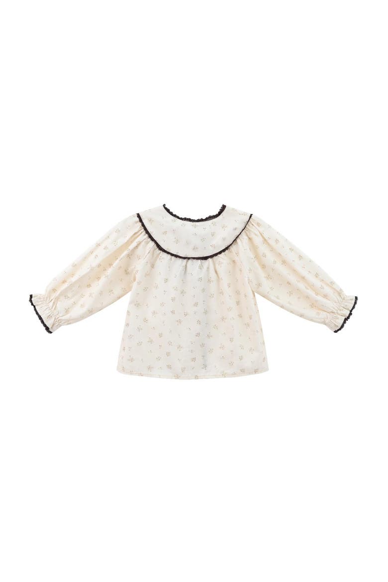 Set with Lace Detail, Alternate, color, Brown