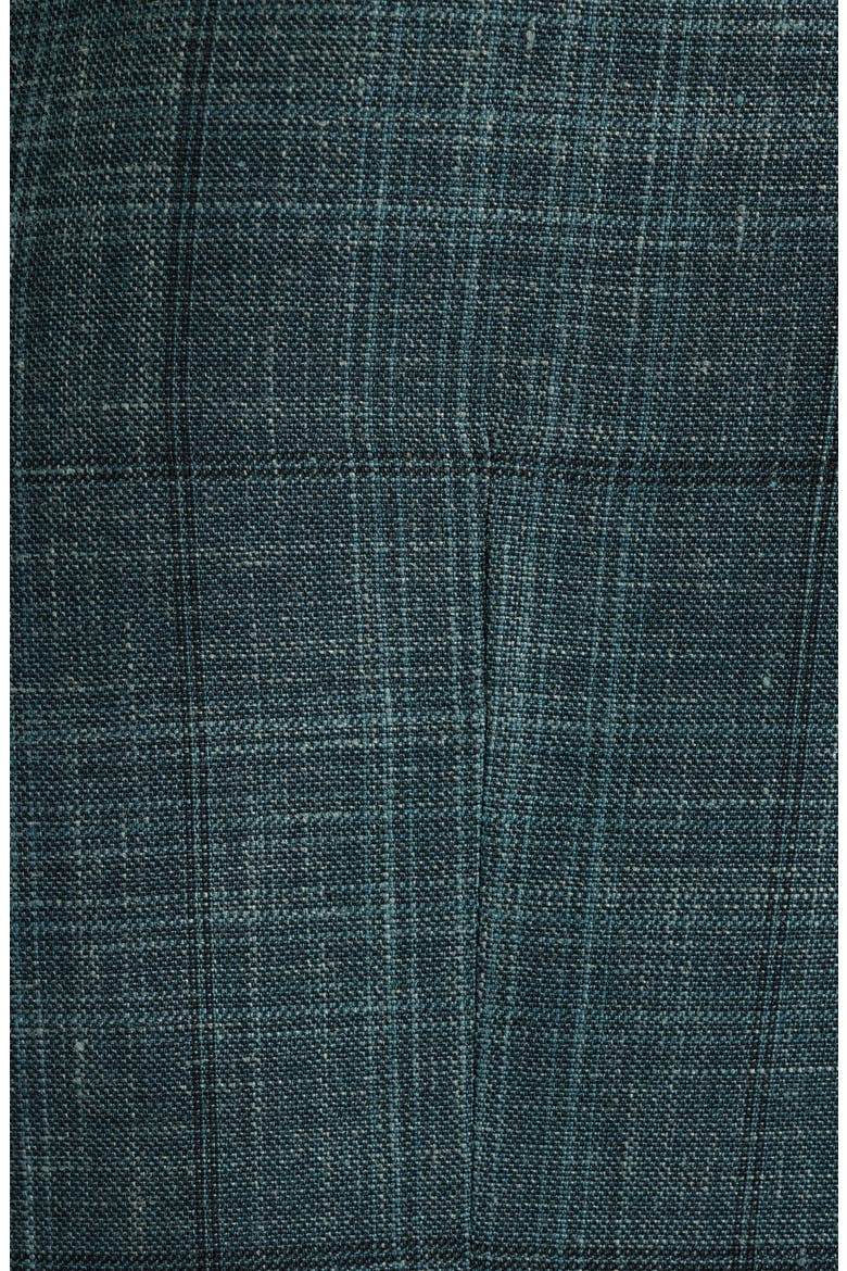 Hartford Classic Fit Teal Plaid Wool Blend Sport Coat, Alternate, color, GREEN