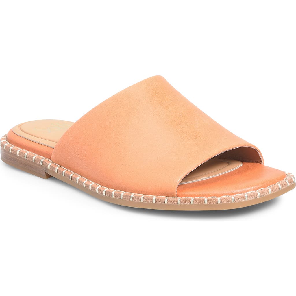 Söfft Noble Ii Slide Sandal In Sunset Orange
