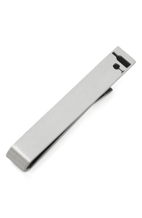 Men's Wine Snob Silvertone Tie Bar