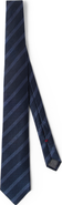 Brunello Cucinelli Textured silk tie with stripes