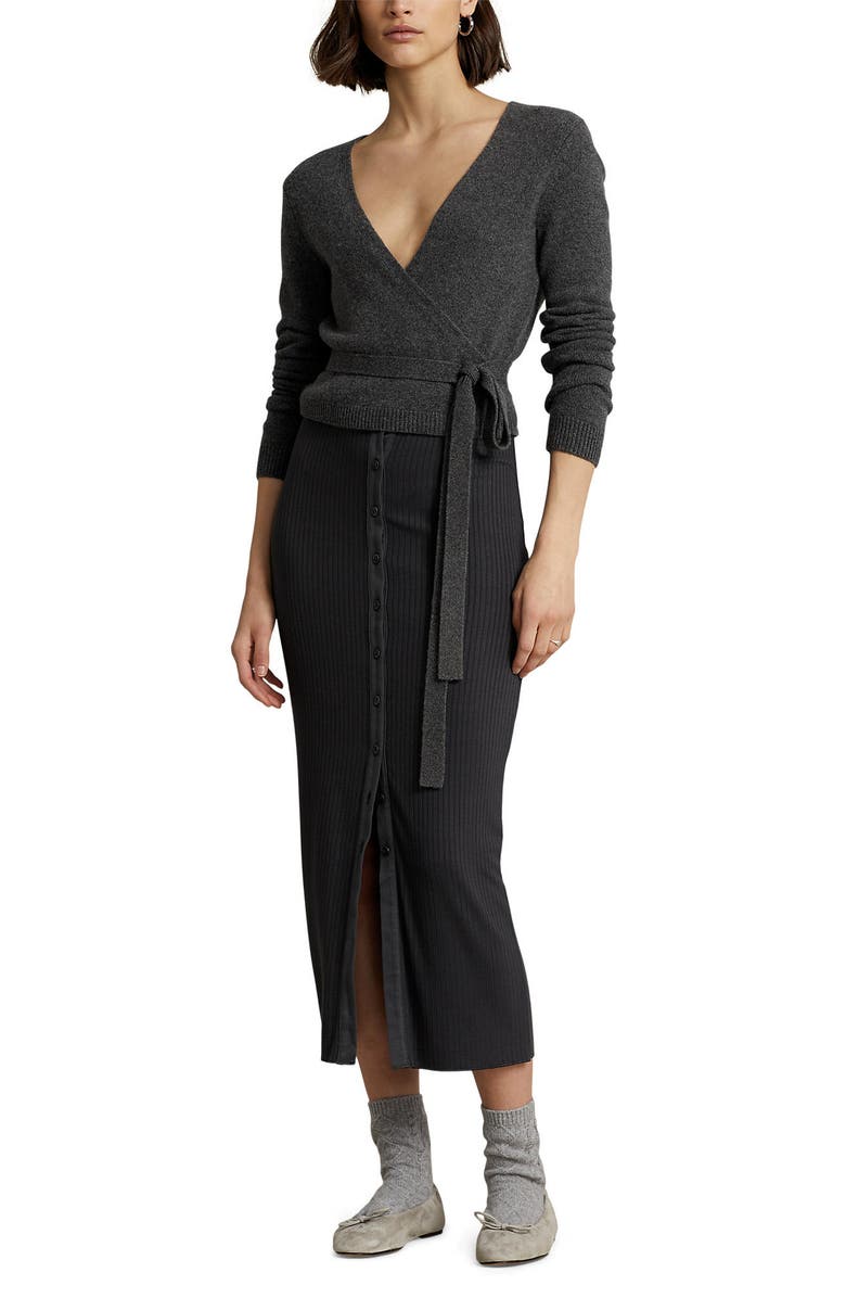 Polo Ralph Lauren Cashmere Wrap Cardigan, Alternate, color, 