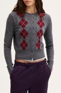 Madewell The Sophia Argyle SoftWool Cardigan