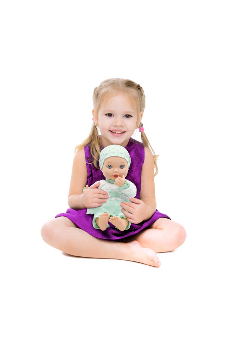 Little Darlings 11" Baby Kisses Doll, Alternate, color, Multicolored