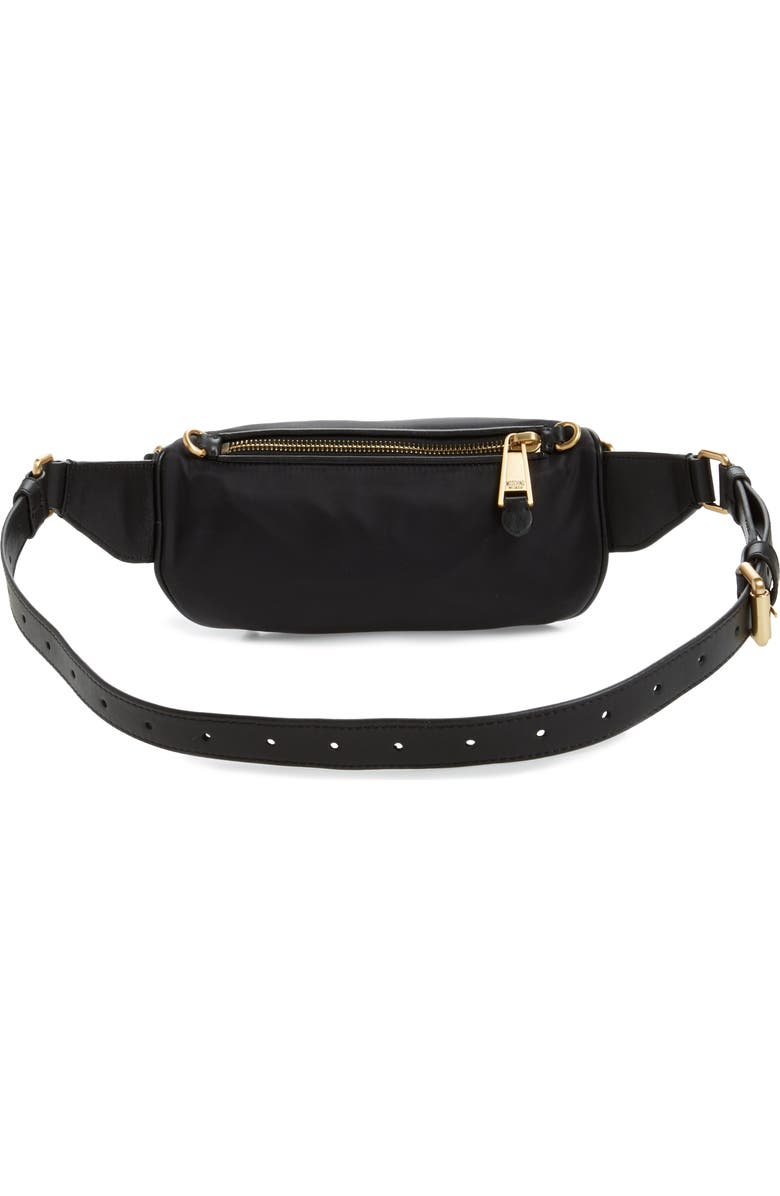 Moschino Logo Nylon Belt Bag, Alternate, color,