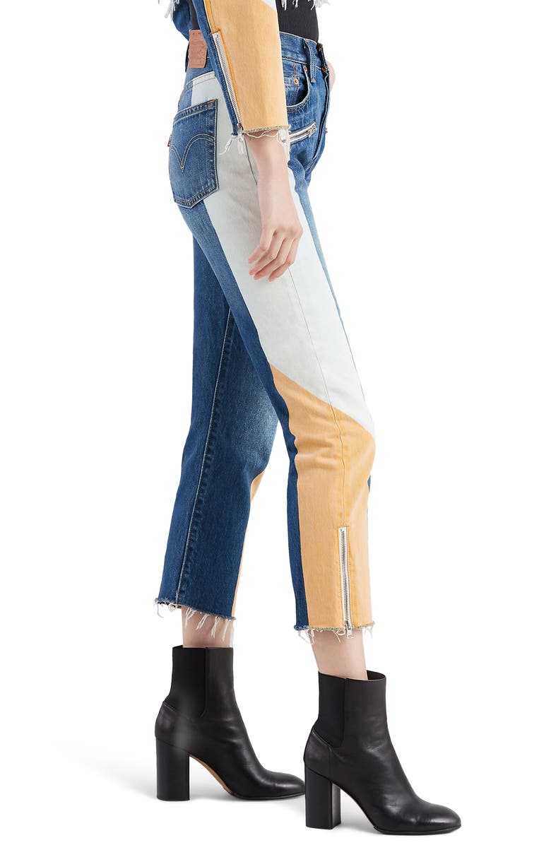 Levi's<sup>®</sup> 501<sup>®</sup> Moto Crop Jeans, Alternate, color,