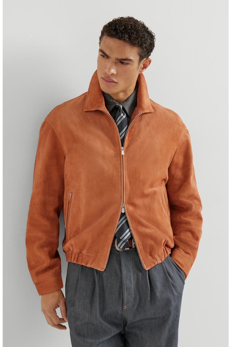 Suede jacket, Alternate, color, Apricot