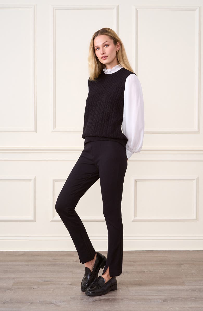 CeCe Layered Look Sweater Vest, Alternate, color, 