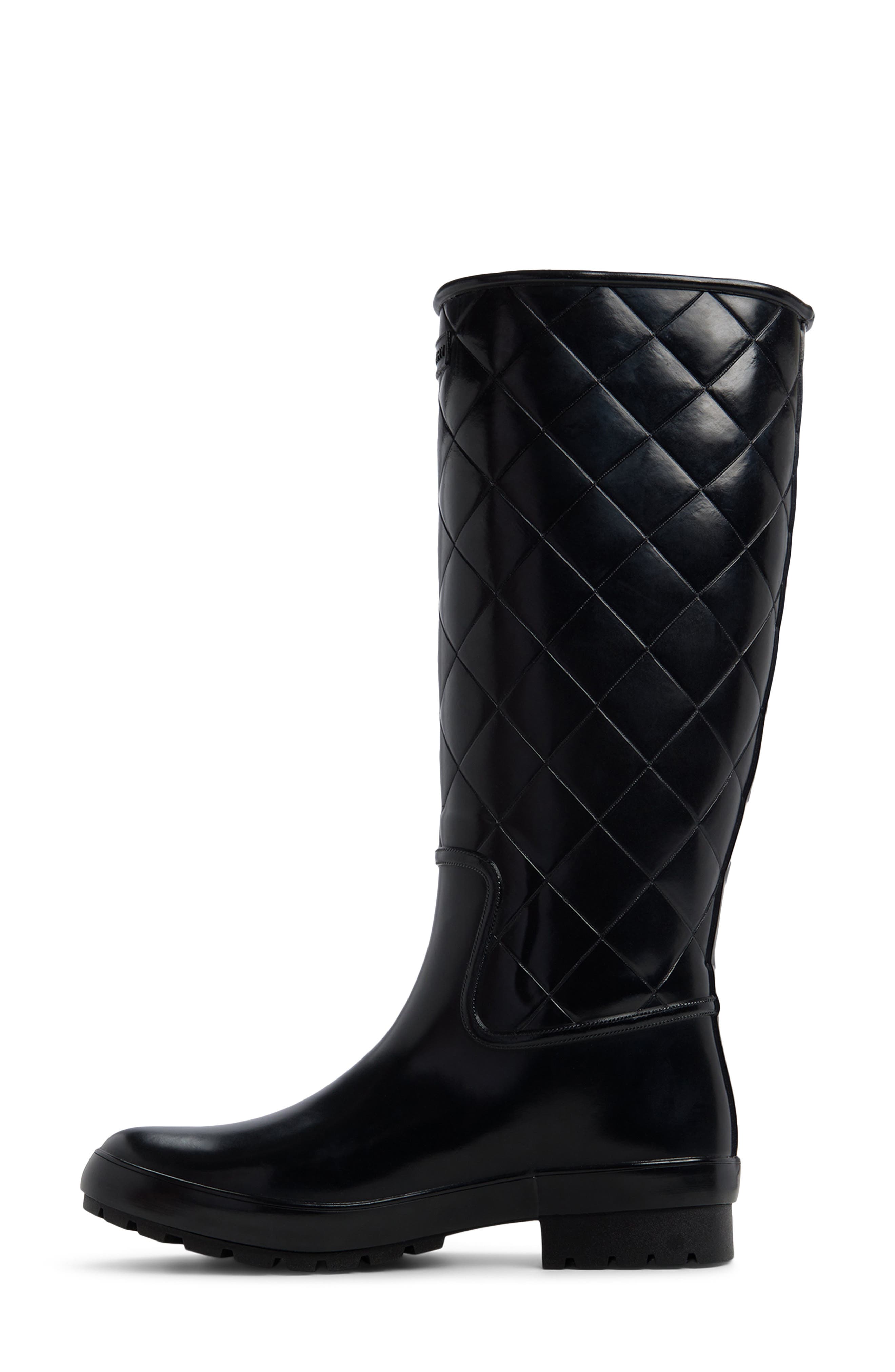 Drizzle Tall Rain Boot, Alternate, color, BLACK