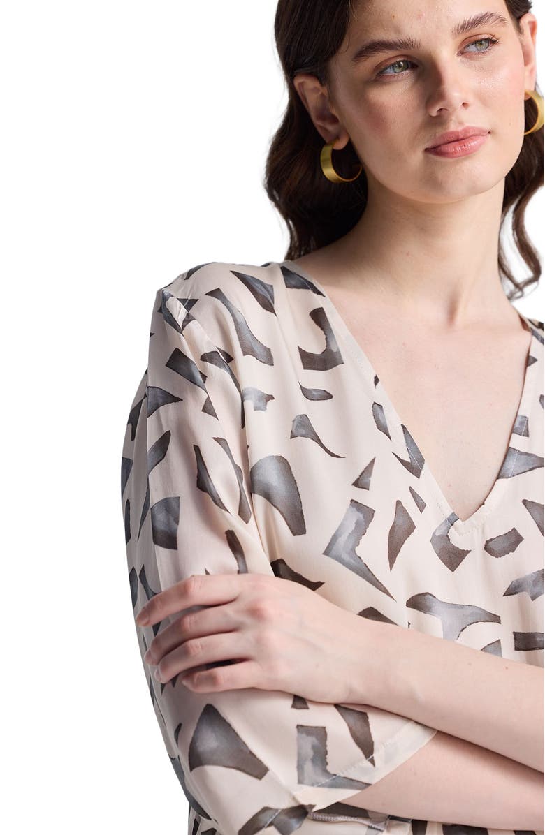 Reistor Maxi Dress with Side Slits, Alternate, color, Mosaic