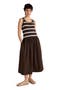selected Mixy Stripe Coffee Multi