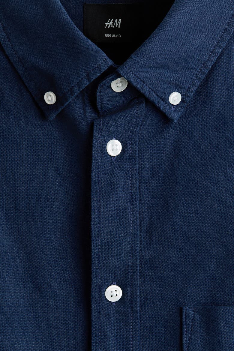 Regular Fit Oxford Shirt, Alternate, color, Dark blue