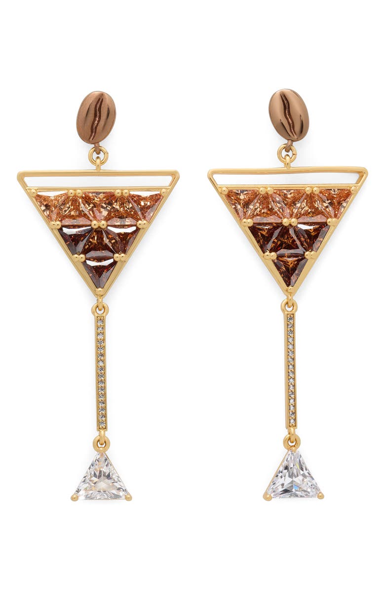 Kate Spade New York shaken and brewed martini drop earrings, Main, color,