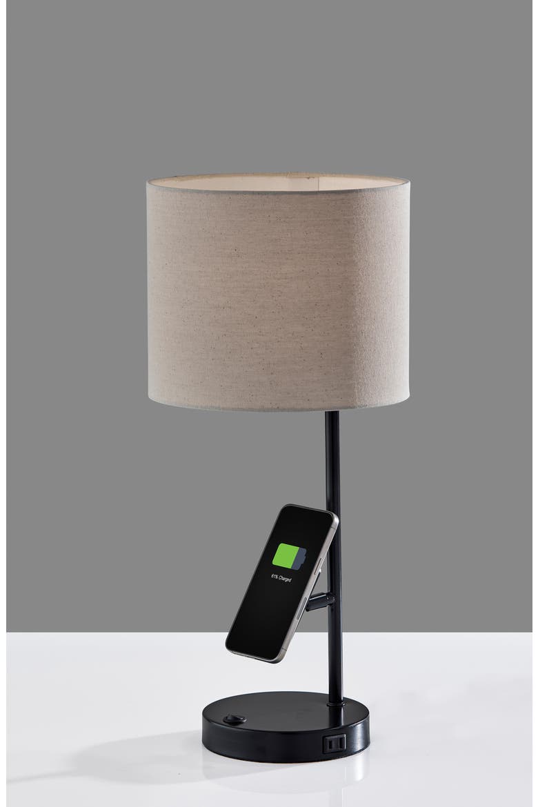 Wyatt Supercharger Desk Lamp, Alternate, color, BLACK