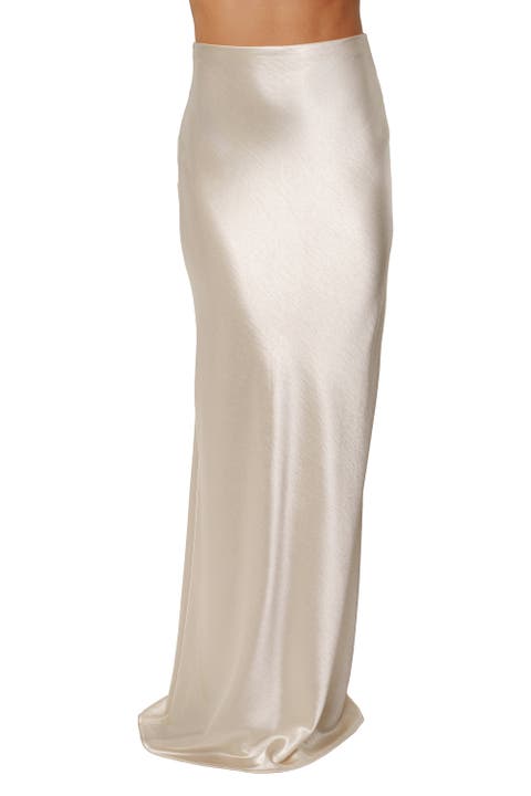 Tradition Satin Maxi Skirt