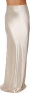 JLUXLABEL Tradition Satin Maxi Skirt