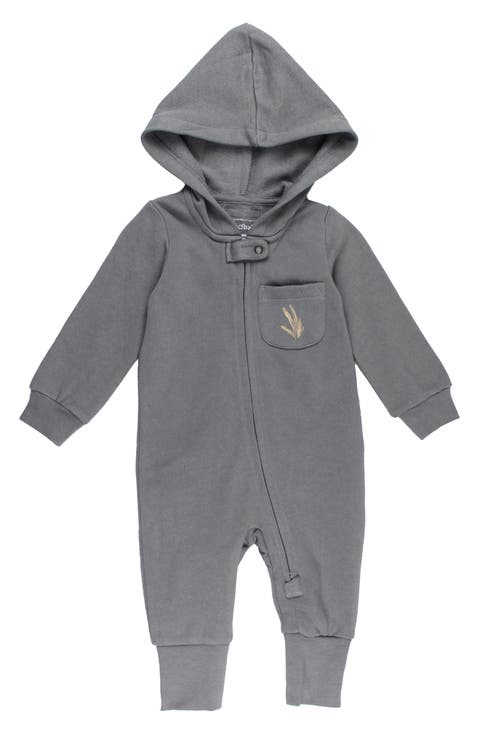 Organic Cotton Hooded Romper