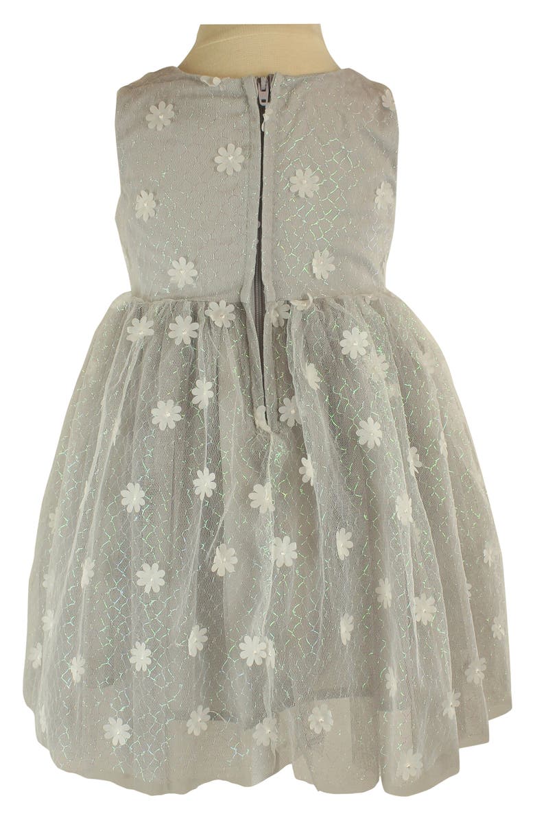 Popatu Kids' 3D Flower Overlay Dress, Alternate, color, 