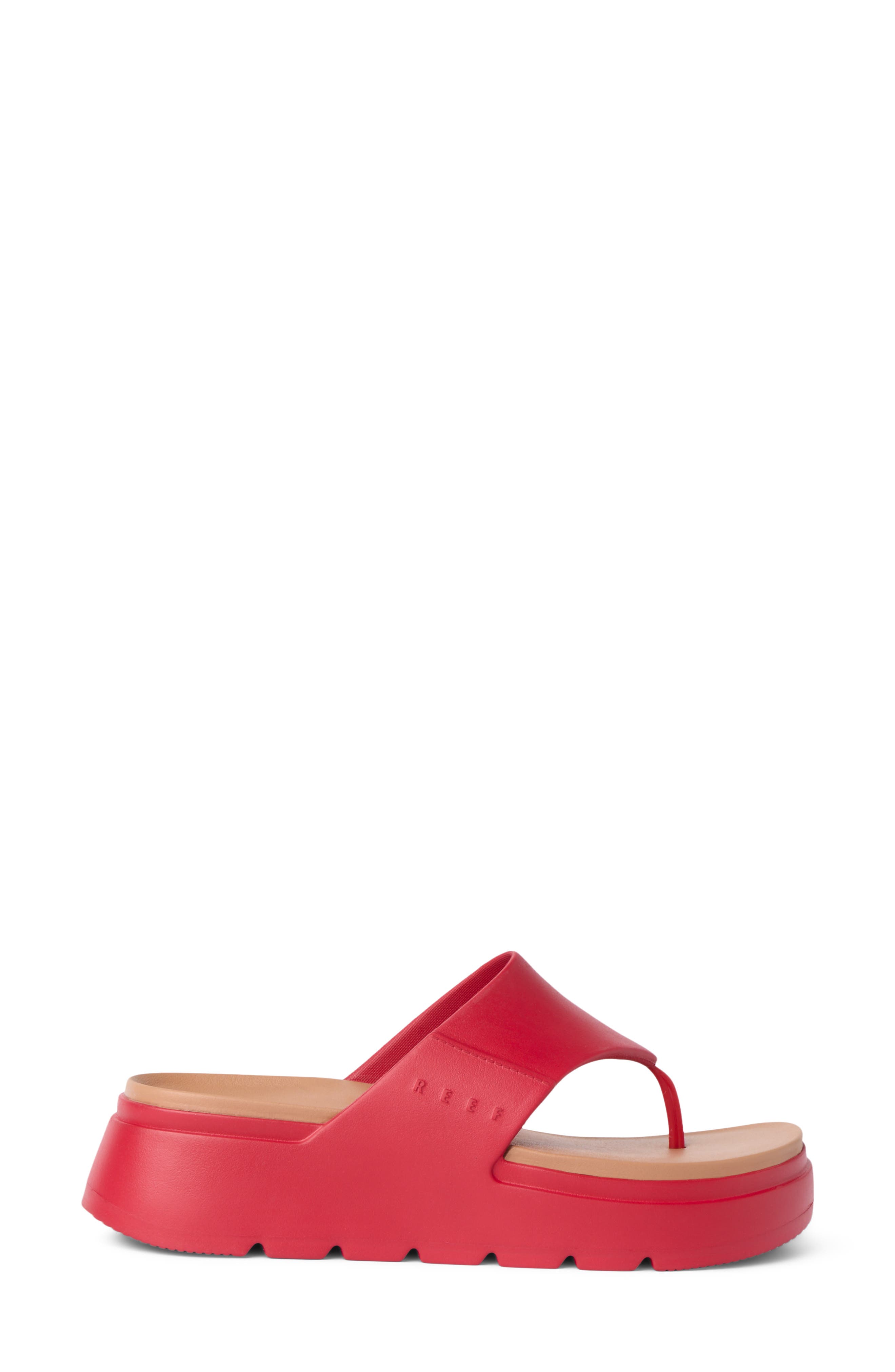 Cali Laguna Platform Flip Flop, Alternate, color, SALSA
