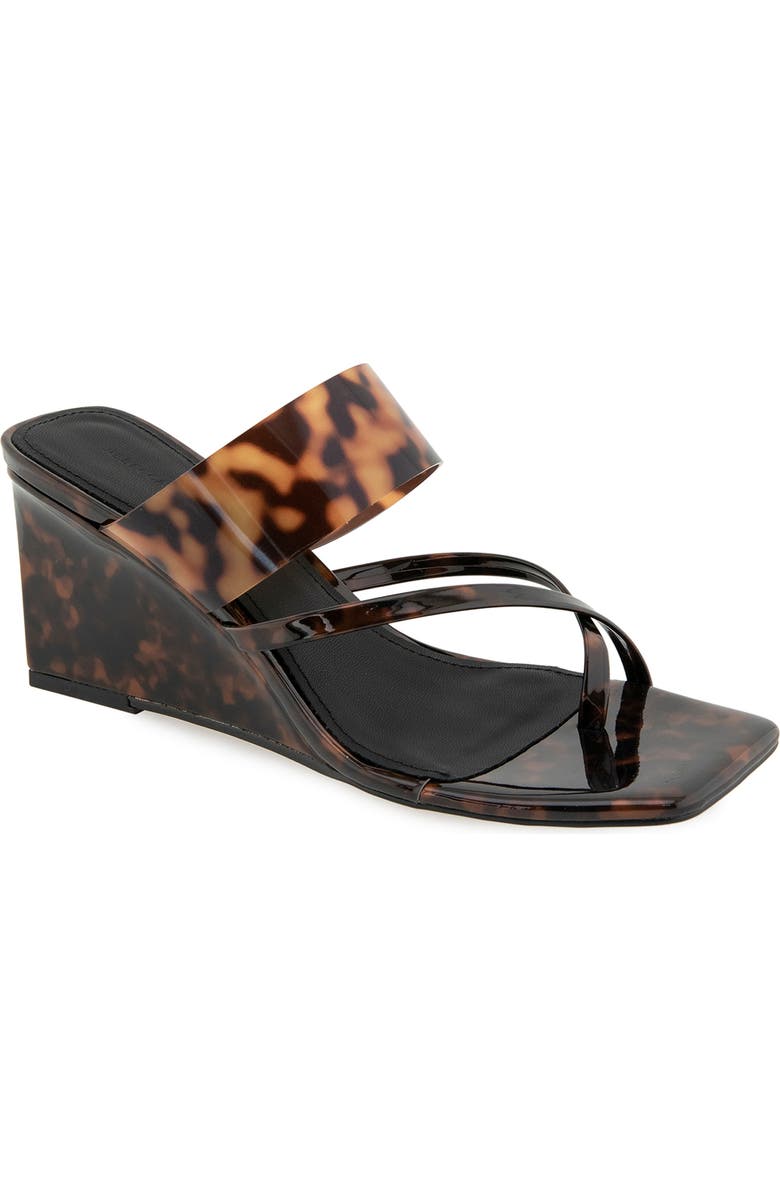 Rebecca Minkoff Danica Wedge Slide Sandal, Main, color, Tortoise