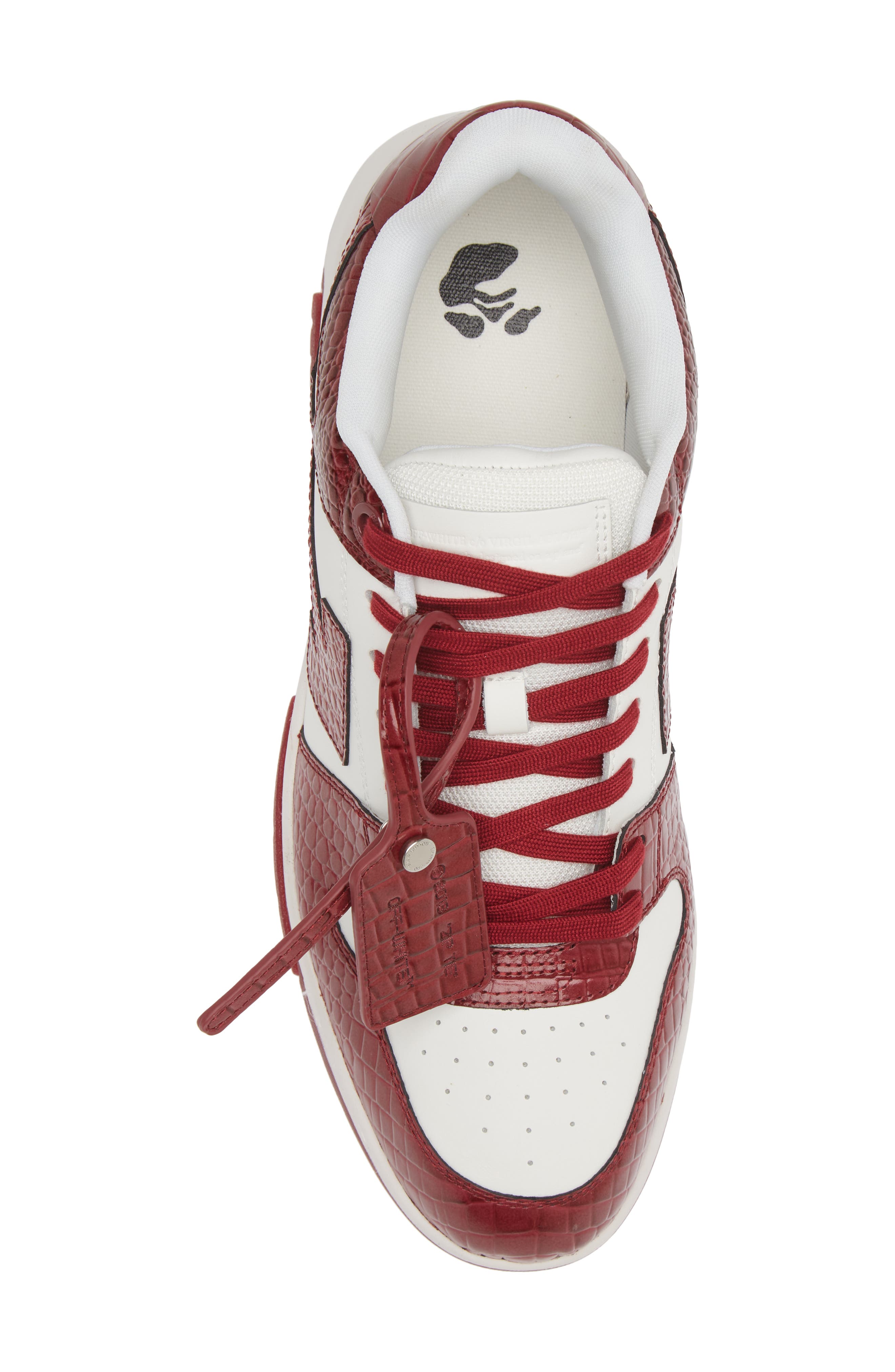 Off-White Out of Office Croc Embossed Sneaker, Alternate, color, 