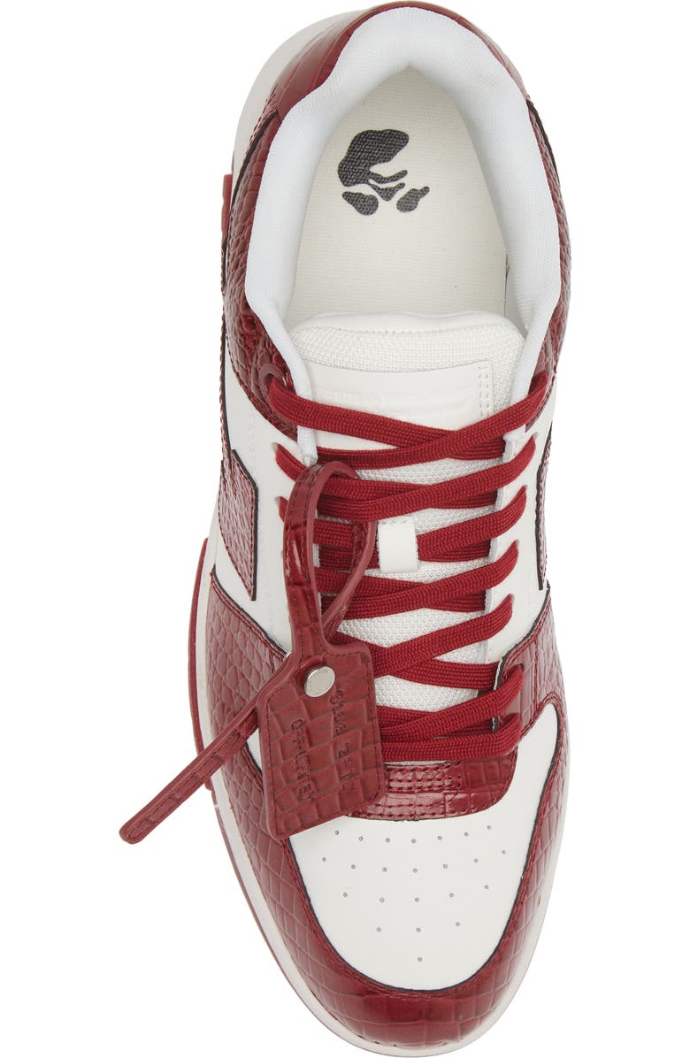 Off-White Out of Office Croc Embossed Sneaker, Alternate, color,