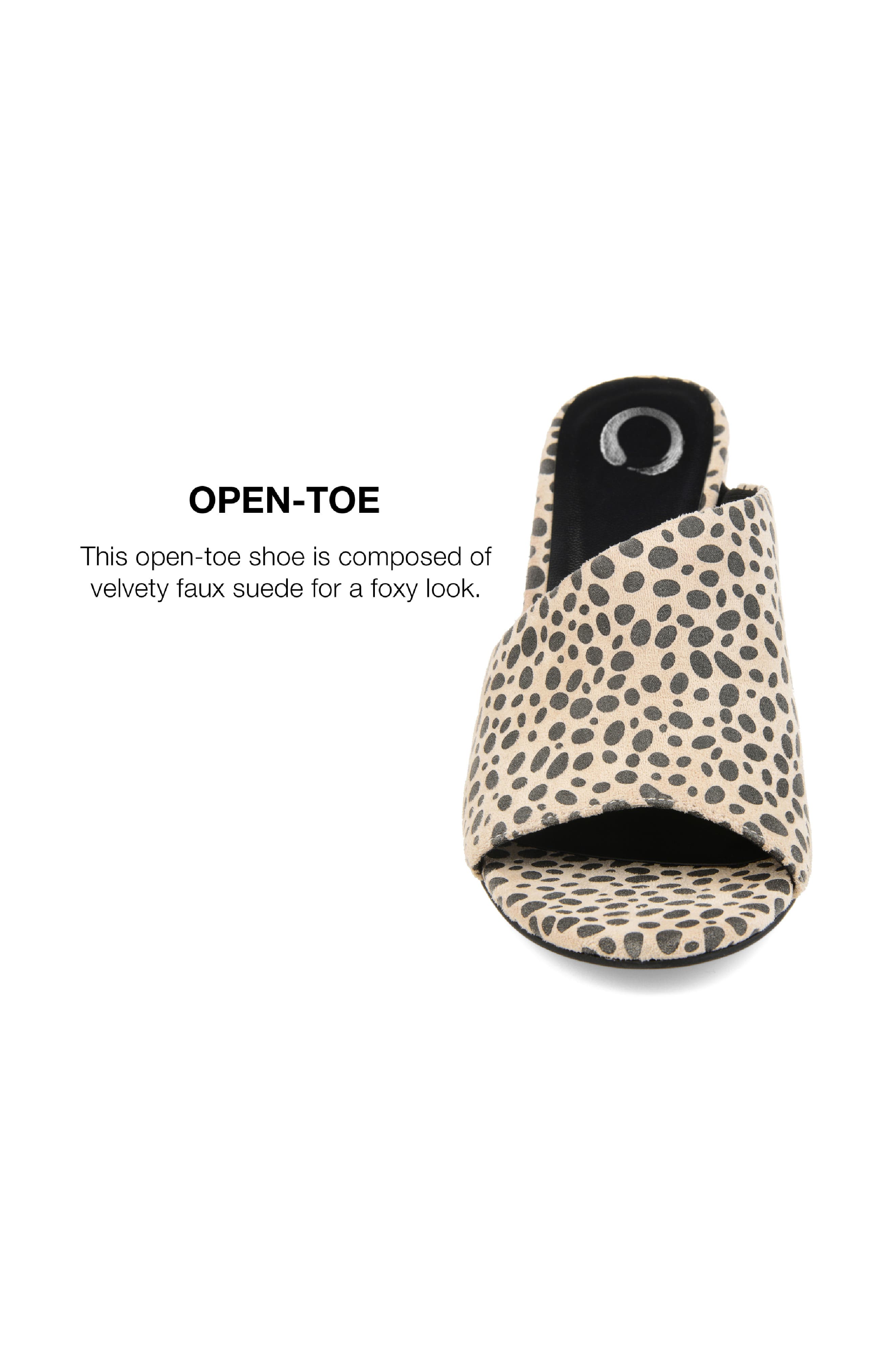 Journee Collection Allea Block Heel Mule - Wide Width, Alternate, color, Animal