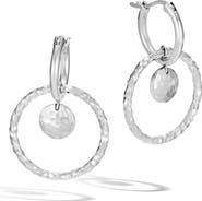 John Hardy Dot Hammered Interlink Earrings