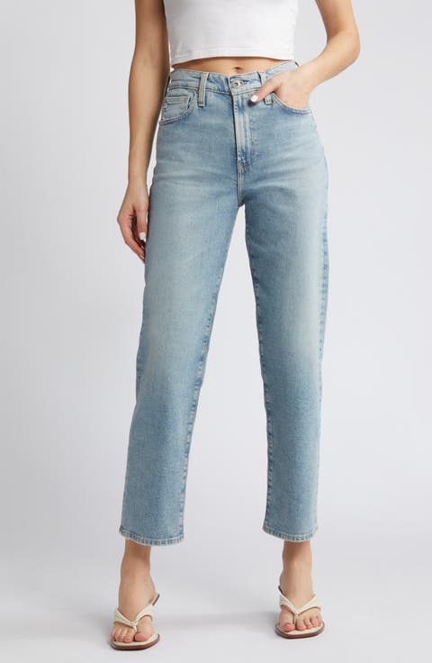 Rian High Waist Ankle Straight Leg Jeans