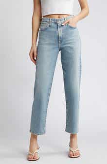 AG Rian High Waist Ankle Straight Leg Jeans