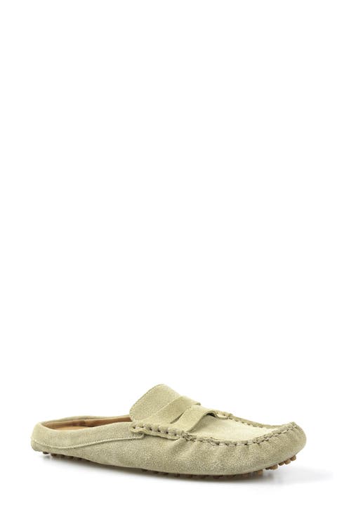 Hawlie Flat Leather Mule