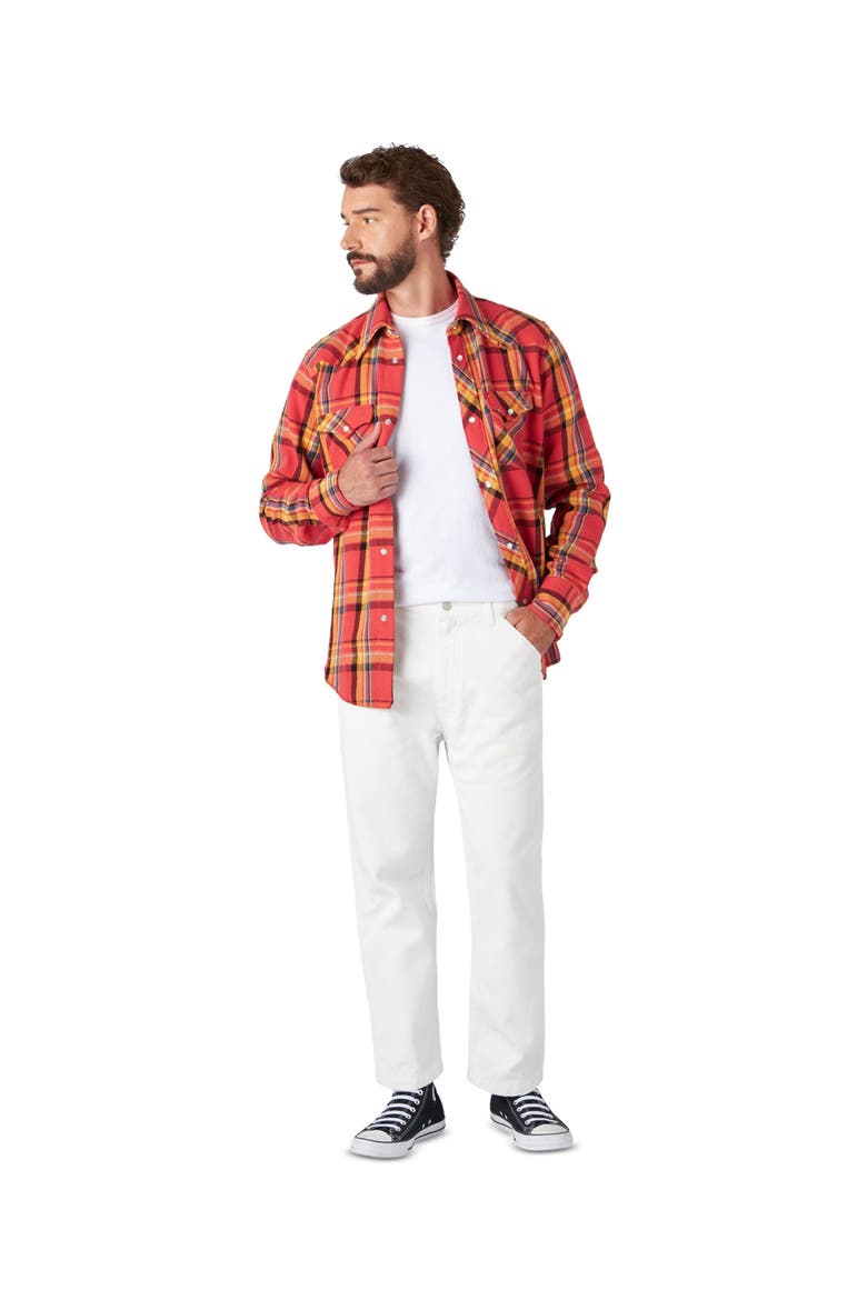 Allen Cotton Twill Workwear Trousers, Alternate, color, WHITE