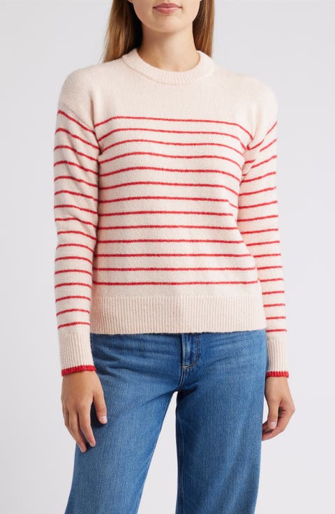 Stripe Relaxed Fit Sweater