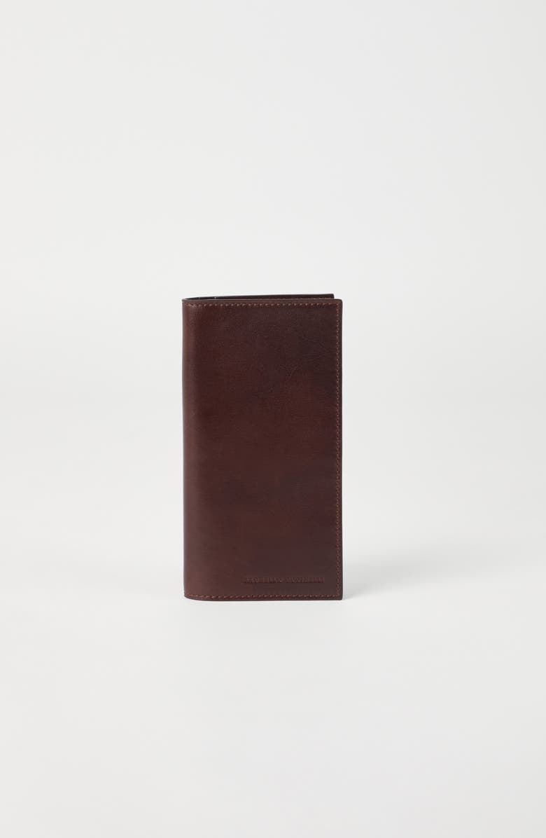 Brunello Cucinelli Calfskin card case, Alternate, color, 