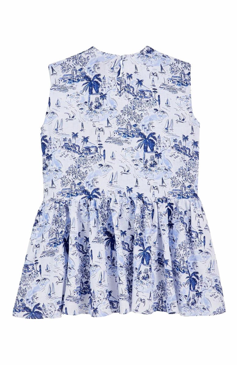Vilebrequin Kids' Riviera Linen Dress, Alternate, color, 