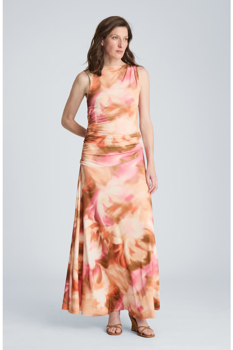Asymmetrical Maxi Dress, Alternate, color, TANGO MULTI