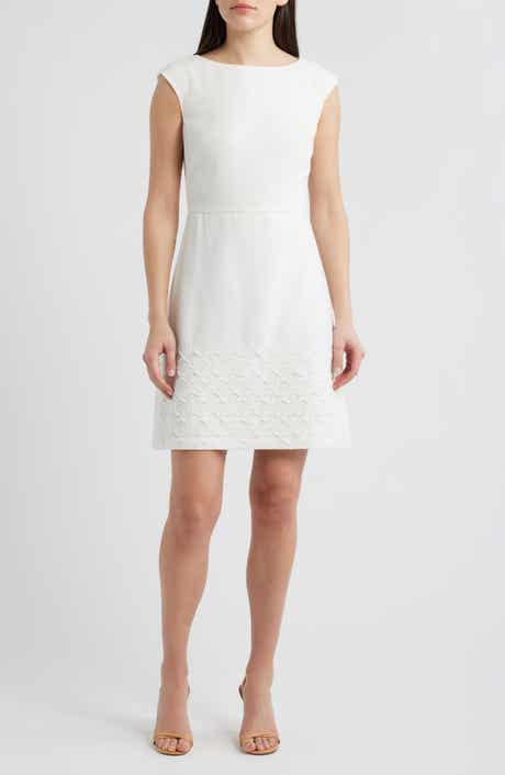 Cap Sleeve Soutache Sheath Dress