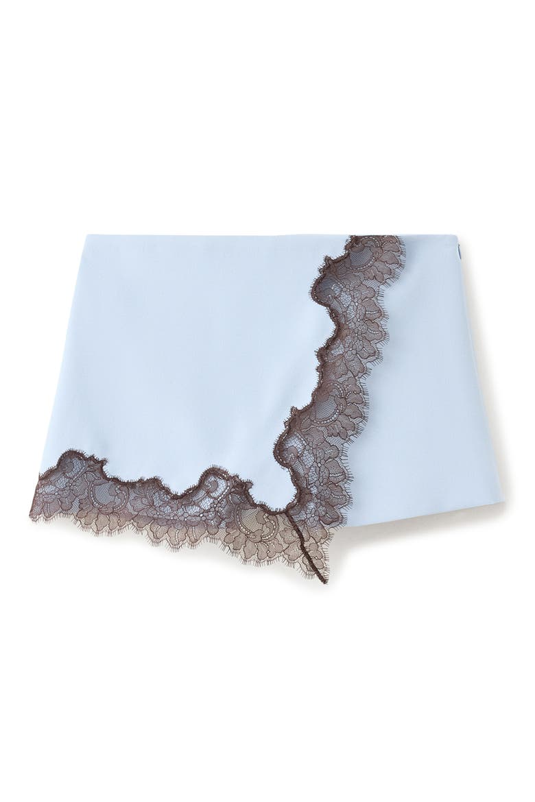 Lace Trim Skort, Main, color, SKY BLUE