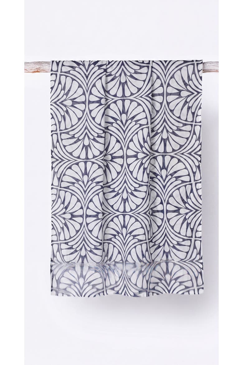 Foulard Scarf, Alternate, color, Blue Palms