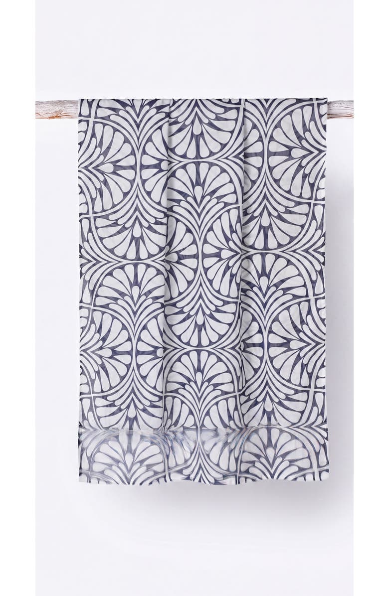 VISCATA Foulard Scarf, Alternate, color, Blue Palms