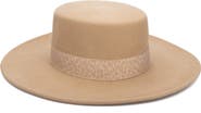 San Diego Hat Ribbon Trim Wool Fedora