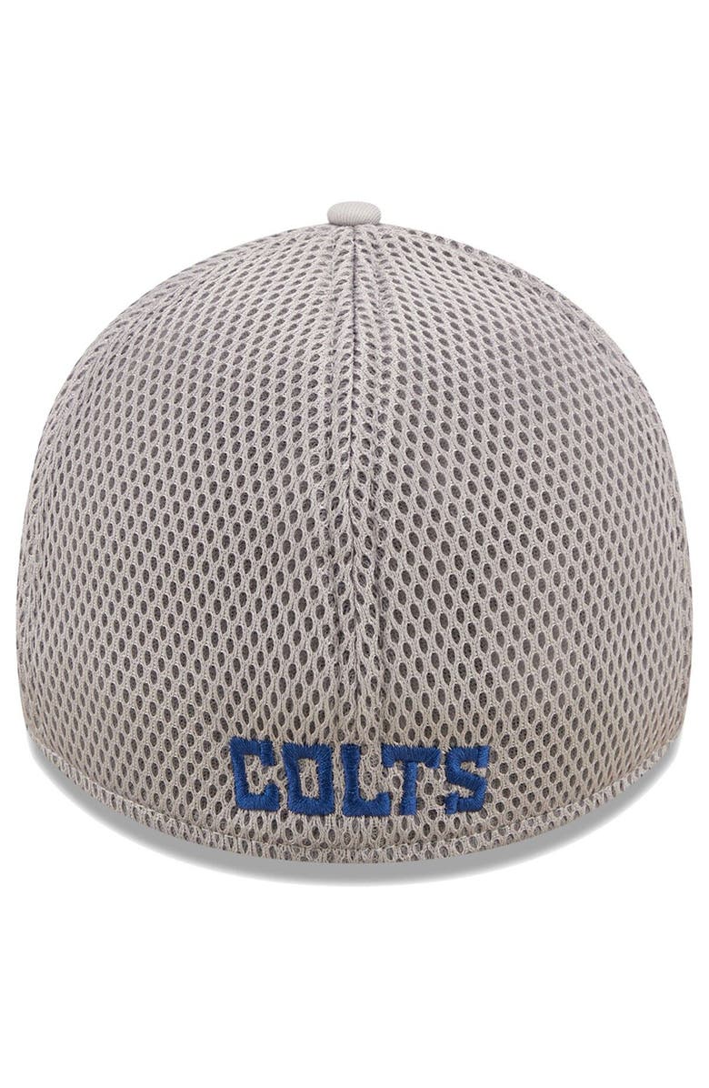 New Era Men's New Era Gray Indianapolis Colts Team Neo 39THIRTY Flex Hat, Alternate, color,