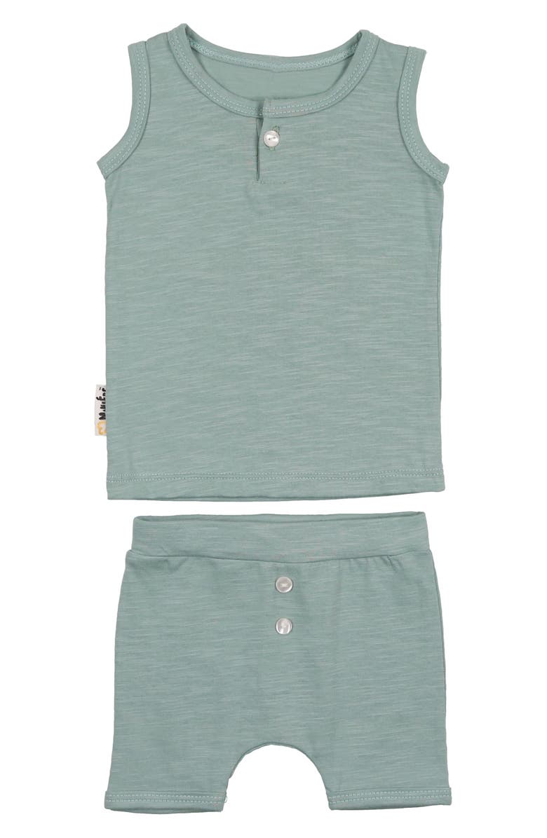 Manière Kids' Cotton Button Tank Top & Shorts Set, Main, color, 