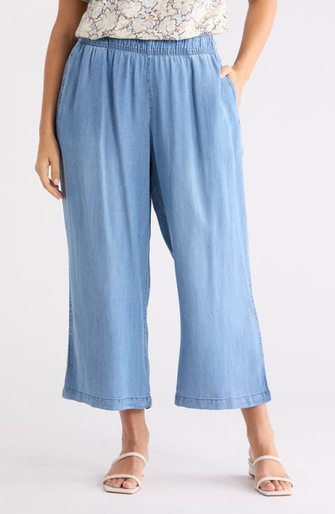 Pull-On Straight Leg Pants (Plus)