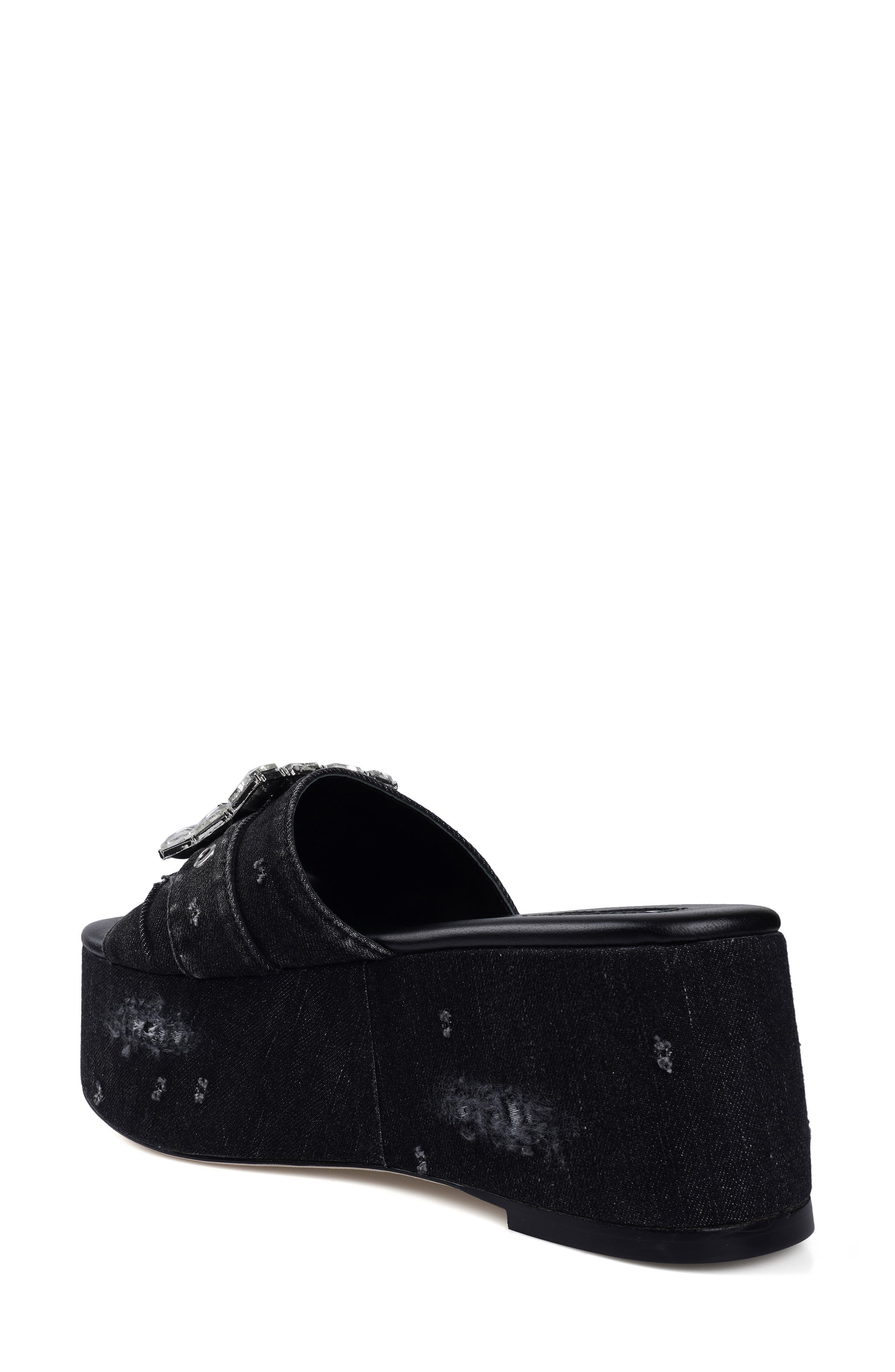 ZIGI Alena Platform Wedge Slide Sandal, Alternate, color, Black