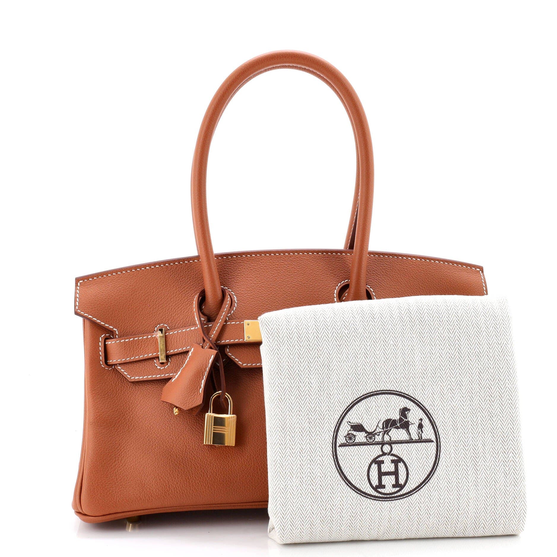 Pre-Owned Hermes Shoulder Light Birkin Bag Evercolor 29, Alternate, color, Gold