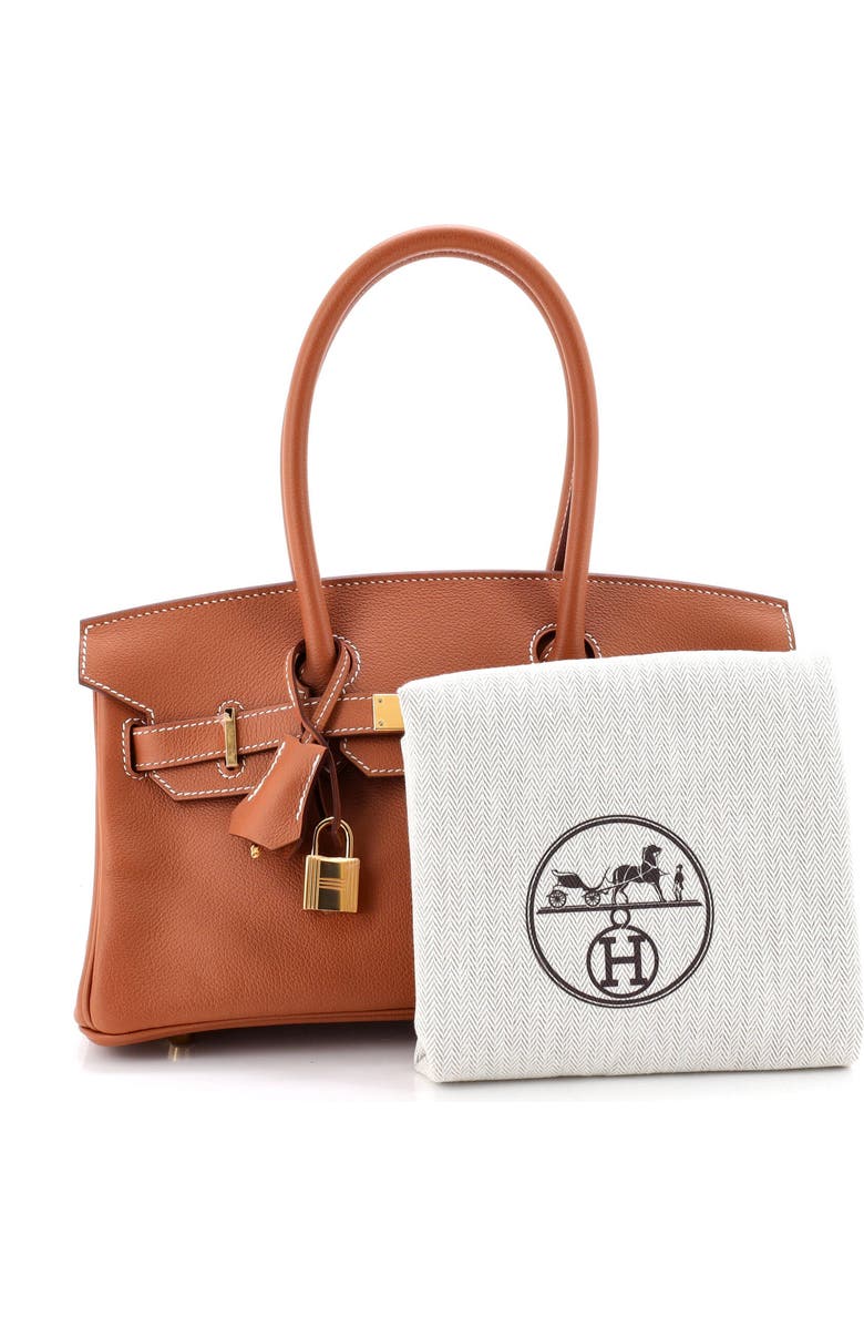 Pre-Owned Hermes Shoulder Light Birkin Bag Evercolor 29, Alternate, color, Gold