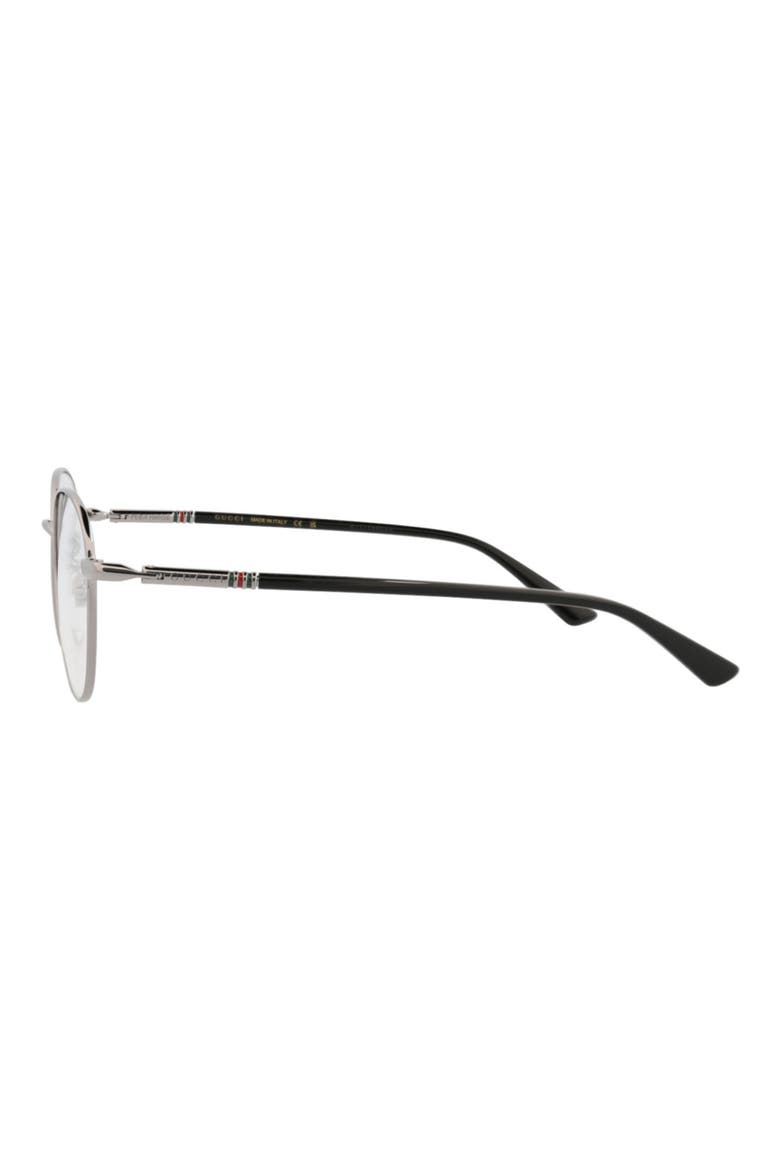 51mm Round Optical Glasses, Alternate, color, RUTHENIUM BLACK TRANSPARENT